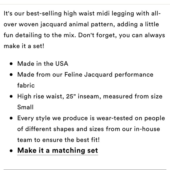 Beyond Yoga Set, Feline Jacquard High Waisted Midi Legging & Cropped Tank - Picture 16 of 16